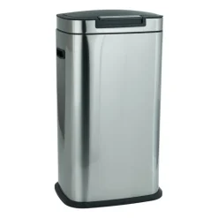 Afvalemmer push - zilver - 38 liter