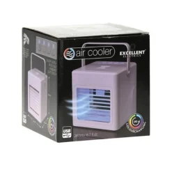 Air Cooler USB - met LED verlichting - 16x16x16.5 cm