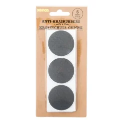 Anti-krasrubbbers - zwart - set van 6