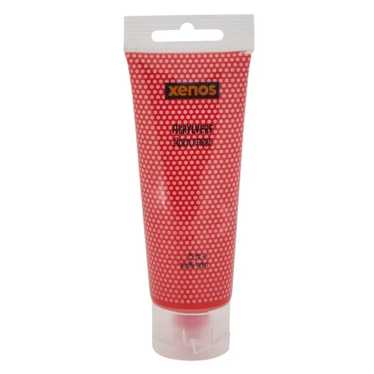 Arcylverf in tube - rood - 75 ml