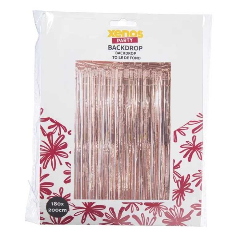 Backdrop - roségoudkleurig - 180x200 cm