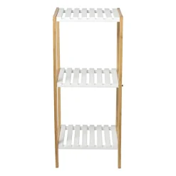 Badkamerrek - naturel/wit - 79x34x33 cm