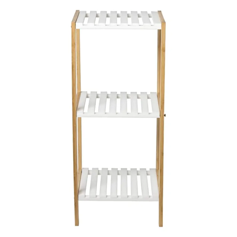 Badkamerrek - naturel/wit - 79x34x33 cm