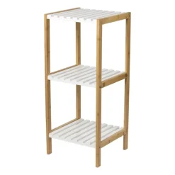 Badkamerrek - naturel/wit - 79x34x33 cm