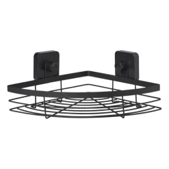 Badkamerrekje hoek - zwart - 5.5x22.5x31 cm