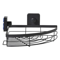 Badkamerrekje hoek - zwart - 5.5x22.5x31 cm