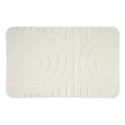 Badmat Lijnen - wit - 50x70 cm