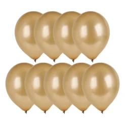 Ballonnen metallic - goud - set van 9