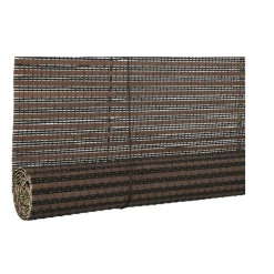 Bamboe rolgordijn - donkerbruin - 60x130 cm