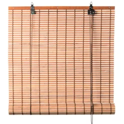 Bamboe rolgordijn - lichtbruin - 60x130 cm