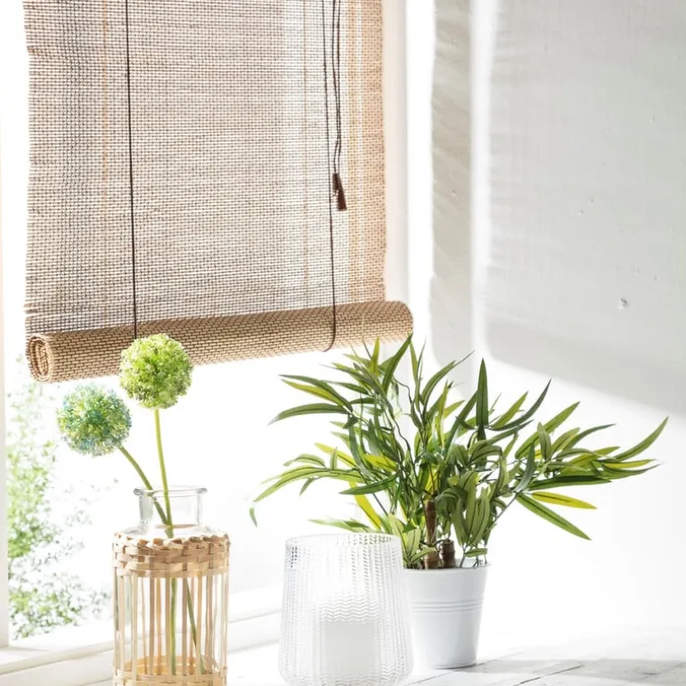 Bamboe rolgordijn - naturel - 60x180 cm