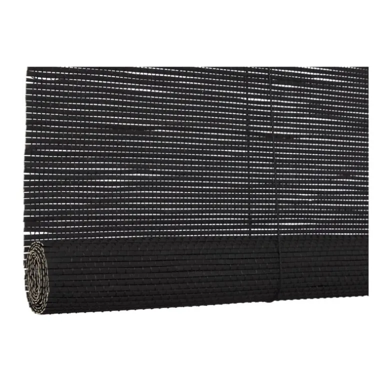 Bamboe rolgordijn - zwart - 120x180 cm