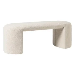 Bank Sara bouclé - beige - 45x120x44 cm