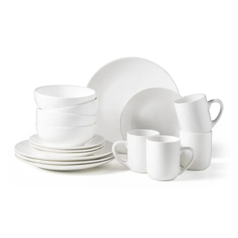 Basic ontbijtbord rond - wit - Ø19 cm