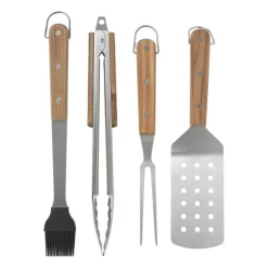 BBQ kwast - RVS, hout en siliconen - 31.5 cm