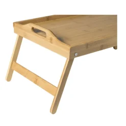 Bed dienblad - bamboe - 31x58x22 cm