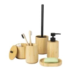 Beker bamboe - naturel - ø8x11 cm