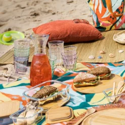 Beker met facetten - groen - 450 ml