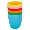 Bekers - multikleur - kunststof - ø8 cm - set van 6