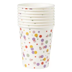 Bekers stipjes - papier - set van 8