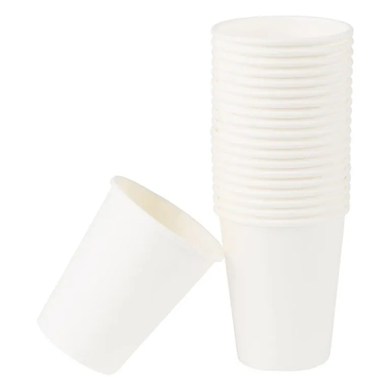 Bekertjes - wit - set van 20
