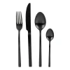 Bestekset - mat zwart - 16-delig