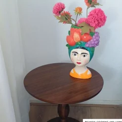 Bijzettafel Anna - bruin - ø40x40 cm