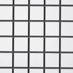 Bijzettafel checks - wit - 48x48x32 cm