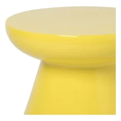 Bijzettafel conisch - geel - ø50x40