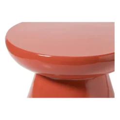 Bijzettafel conisch - rood - ø50x40 cm