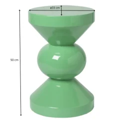Bijzettafel diabolo - groen - ø33x50 cm