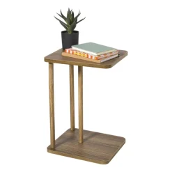 Bijzettafel Ella - bruin - 56x38x33 cm