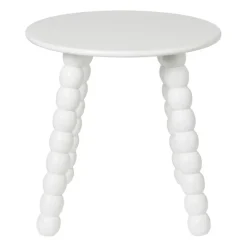 Bijzettafel Julia - wit - ø40x40 cm