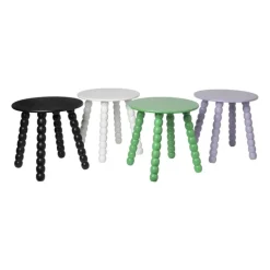 Bijzettafel Julia - wit - ø40x40 cm