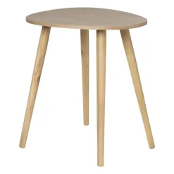 Bijzettafel lund ovaal klein - naturel - 50x38x45 cm