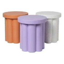 Bijzettafel Malmo - peach - ø40x45 cm