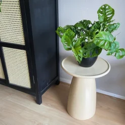 Bijzettafel Paris - beige - ø36x46 cm