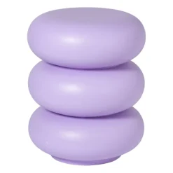 Bijzettafel pop-art bubbles - lila - ø40x50 cm