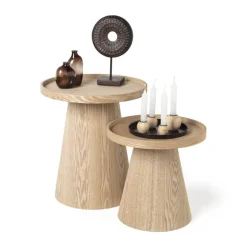 Bijzettafel Rondo groot - naturel - ø45x50 cm