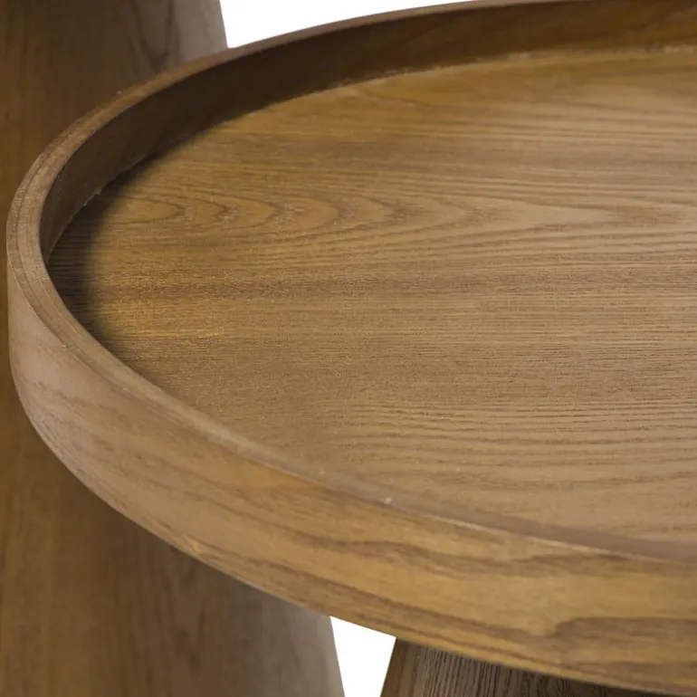 Bijzettafel Rondo klein - bruin - ø38.5x38 cm