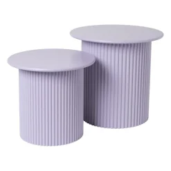 Bijzettafels Oslo - lila - set van 2