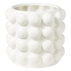 Bloempot bubbel - wit - ø15x15 cm