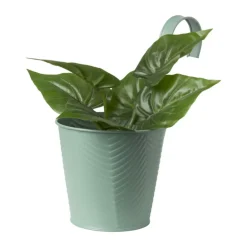 Bloempot met hengsel - groen - 25x20x14 cm