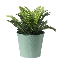 Bloempot patroon maat L - ø15x18 cm - groen