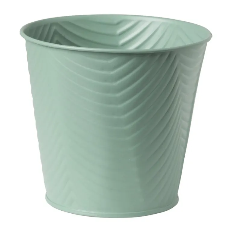 Bloempot patroon maat S - ø12x13 cm - groen