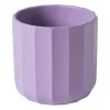 Bloempot streep - paars - ø11.5x11 cm
