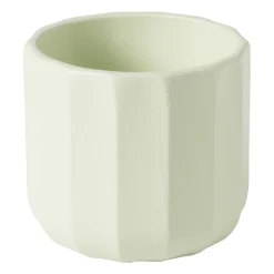 Bloempotje streep - groen - ø7x6.5 cm