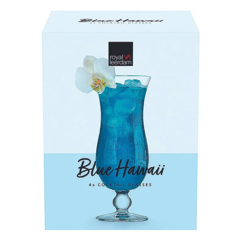Blue Hawaii glas - 440 ml - set van 4