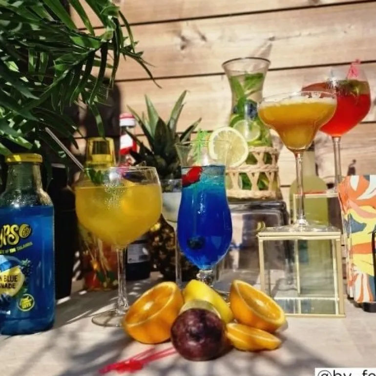 Blue Hawaii glas - 440 ml - set van 4