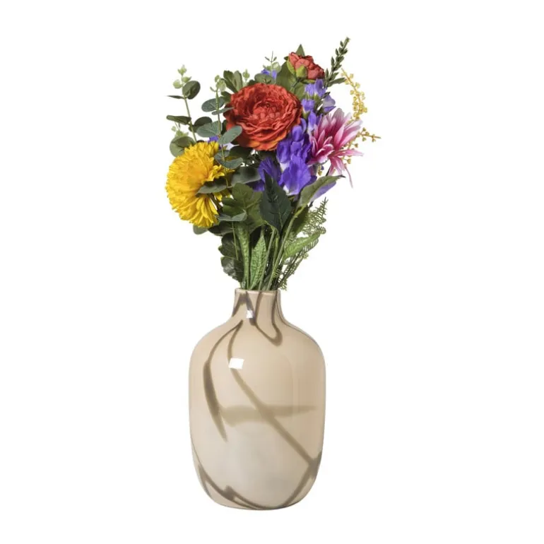 Boeket kunstbloemen - multikleur - 60 cm